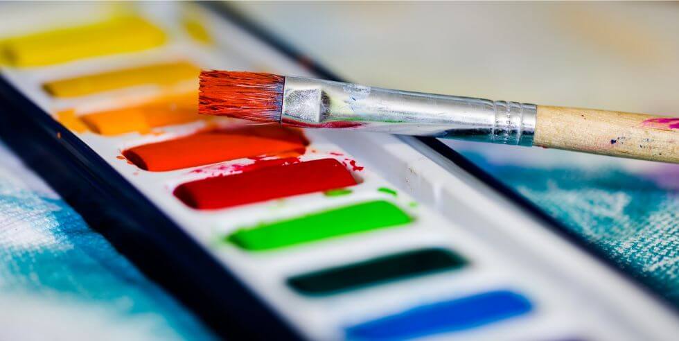 brush on water color paint